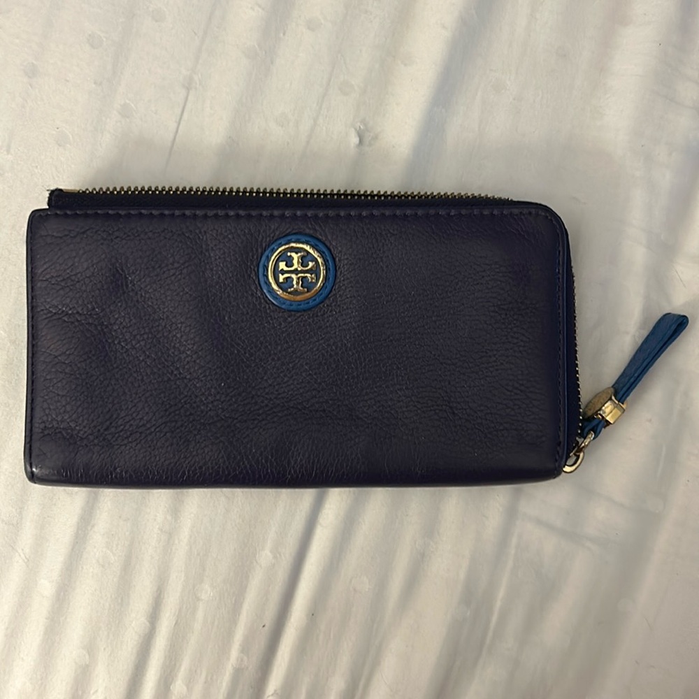 Tory Burch Blue and Purple Wallet